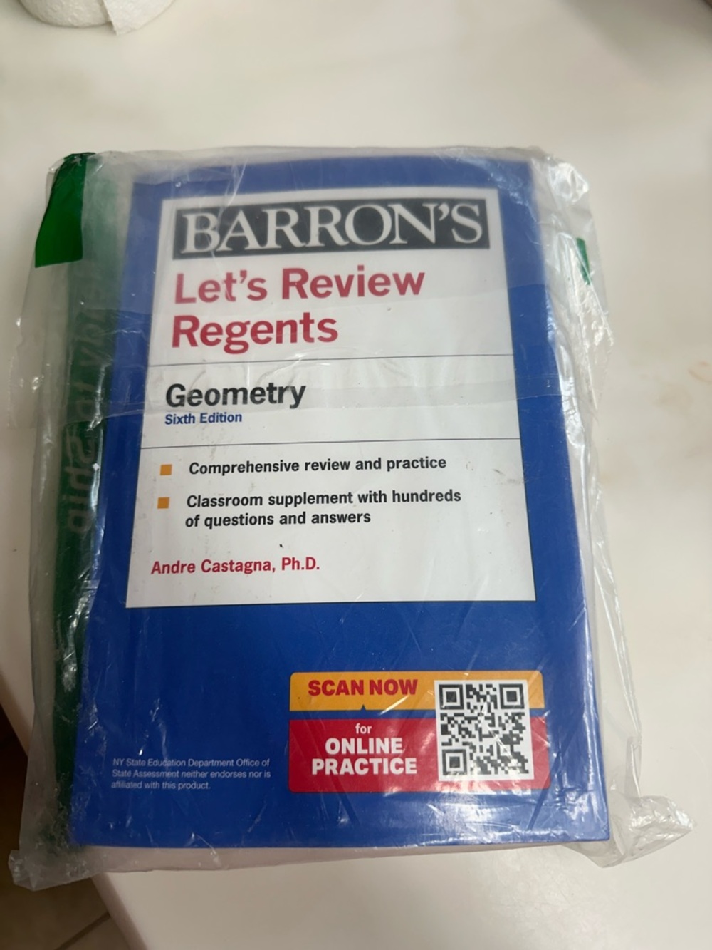 Barron's Let's Review Regents Geometry Study Guide - Blue